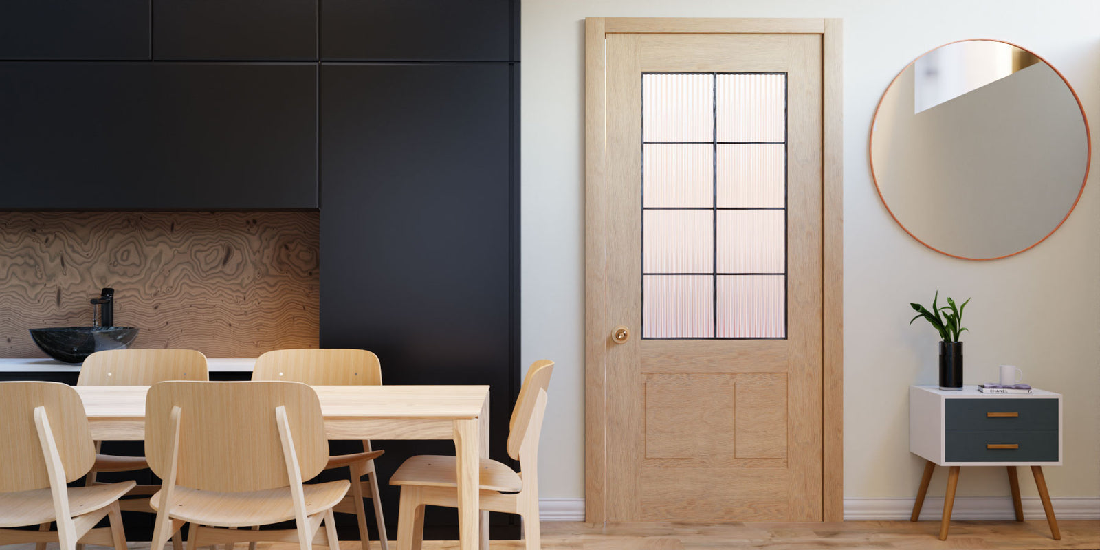 3/4 Glass French Door Design by RealCraft