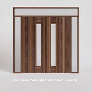 Side Window Double Doors with Side Lights and Transom