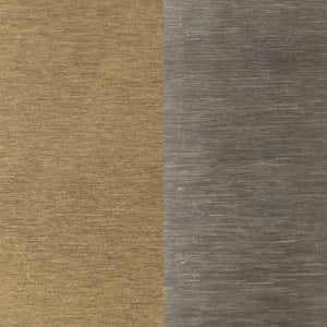 Brass and stainless steel hardware finish