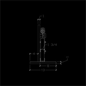 Classic Metallic Flat Track Tabletop Display