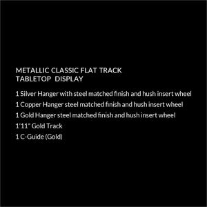 Classic Metallic Flat Track Tabletop Display