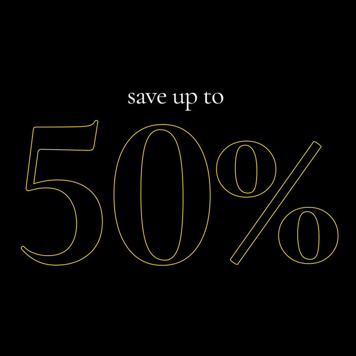 50% off discount banner