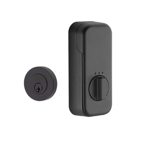 Modern Disc Keyed Deadbolt with Keyless Entry Door Lock Upgrade
