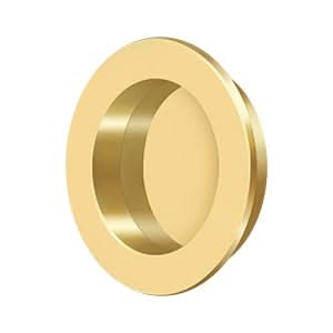 Solid Brass Round Flush Pull HD 2-3/8"
