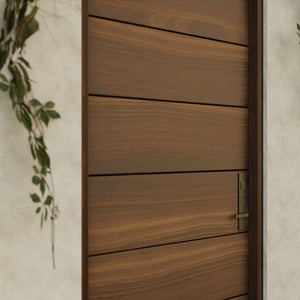 Pacifica Horizontal Plank Modern Entrance Door