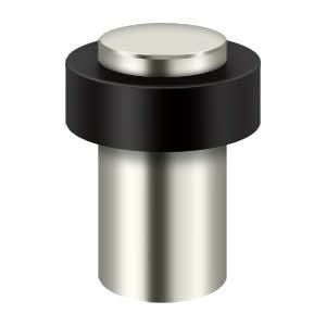 Solid Brass Round Universal Floor Bumper, HD, 3"