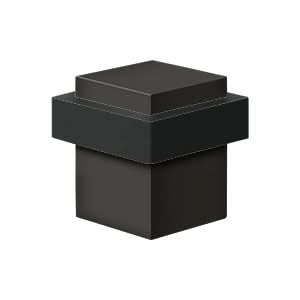 Solid Brass Square Universal Floor Bumper, 1-3/8"