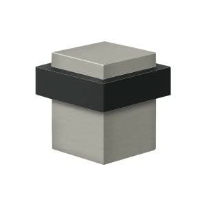 Solid Brass Square Universal Floor Bumper, 1-3/8"