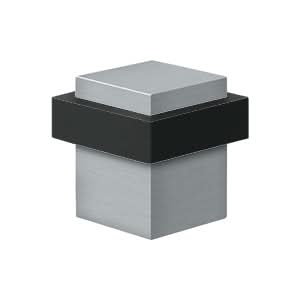 Solid Brass Square Universal Floor Bumper, 1-3/8"