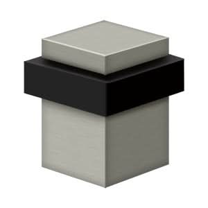 Solid Brass Square Universal Floor Bumper, 2-1/2"