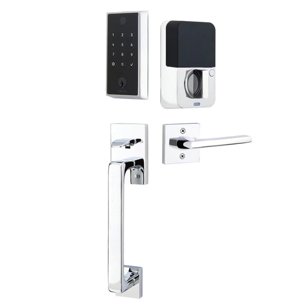 Emtek Baden Motorized Keypad Front Door Entry Set