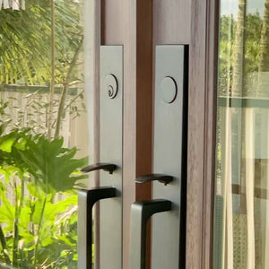 Emtek Moderno Style Tubular Entry Door Lock Set