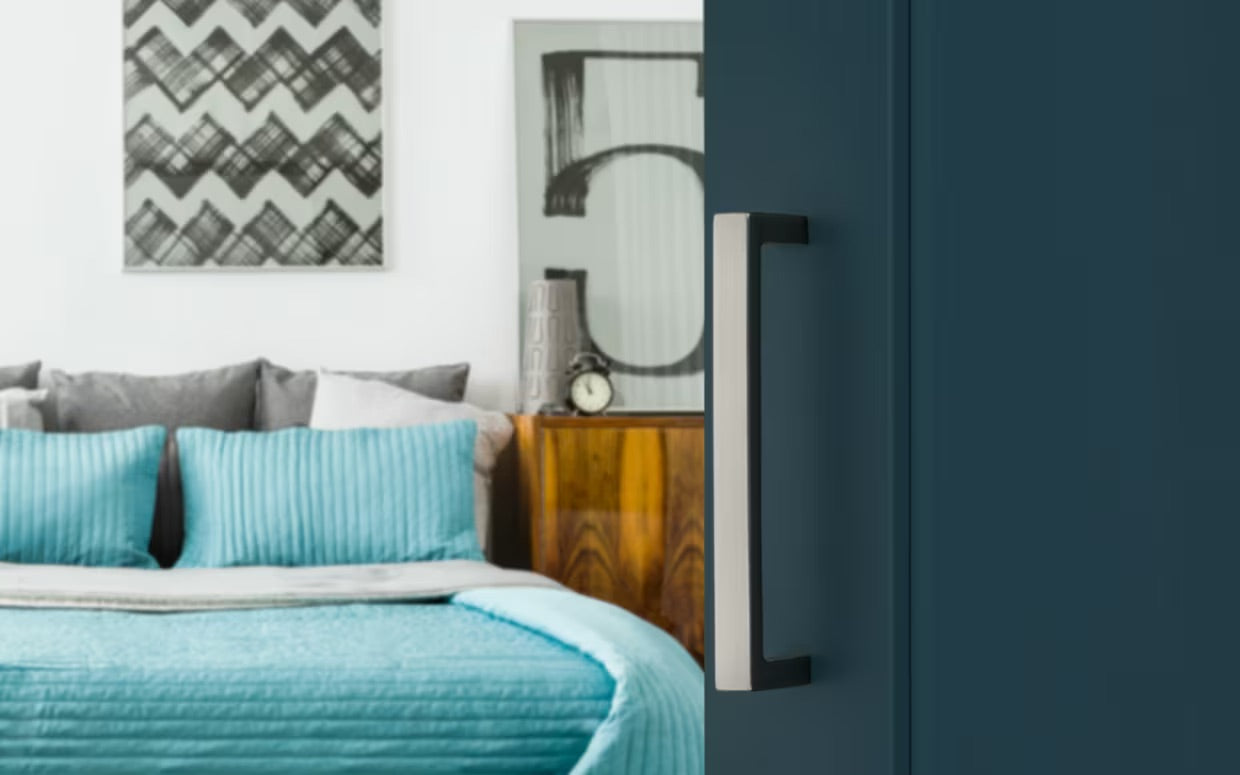 Emtek door handle in context