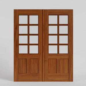 Hugo 3/4 Glass Exterior French Double Doors