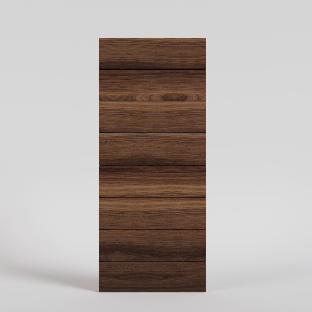Pacifica Horizontal Plank Modern Wood Front Door
