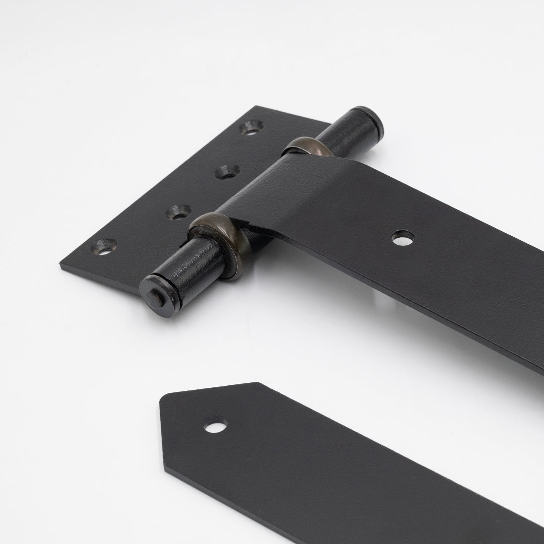 arrow strap hinges closeup with hinge plate