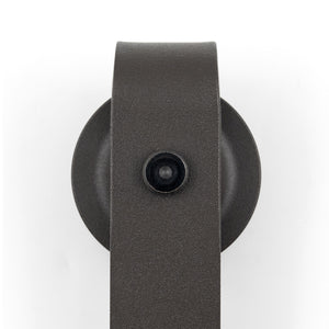 dark bronze classic flat track hanger closeup