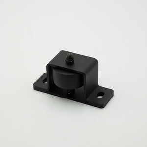 Black Industrial Heavy-Duty Barn Door Floor Guide Roller