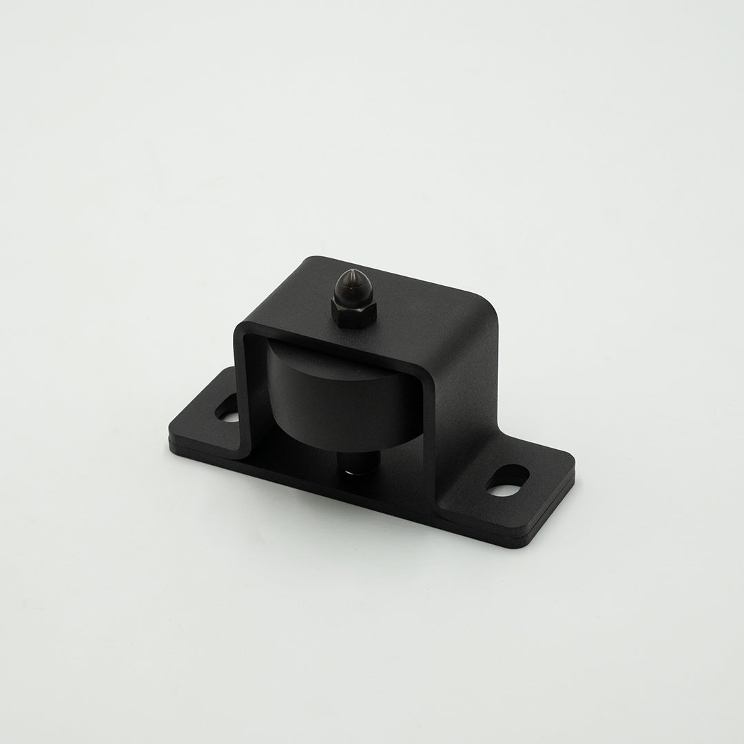 Black Industrial Heavy-Duty Barn Door Floor Guide Roller