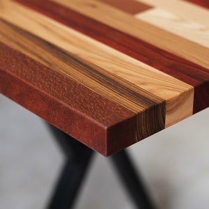 solid wood countertop edge