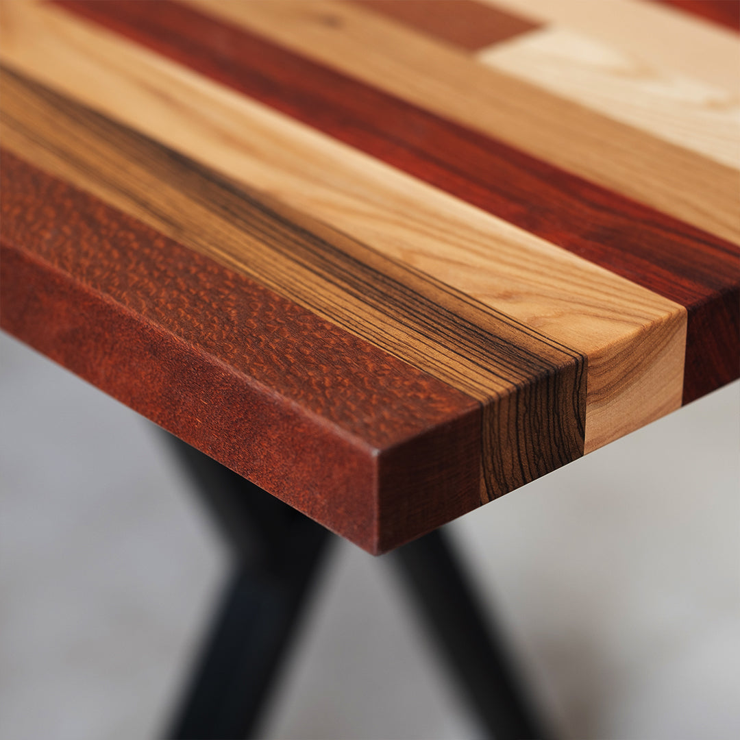 solid wood countertop edge