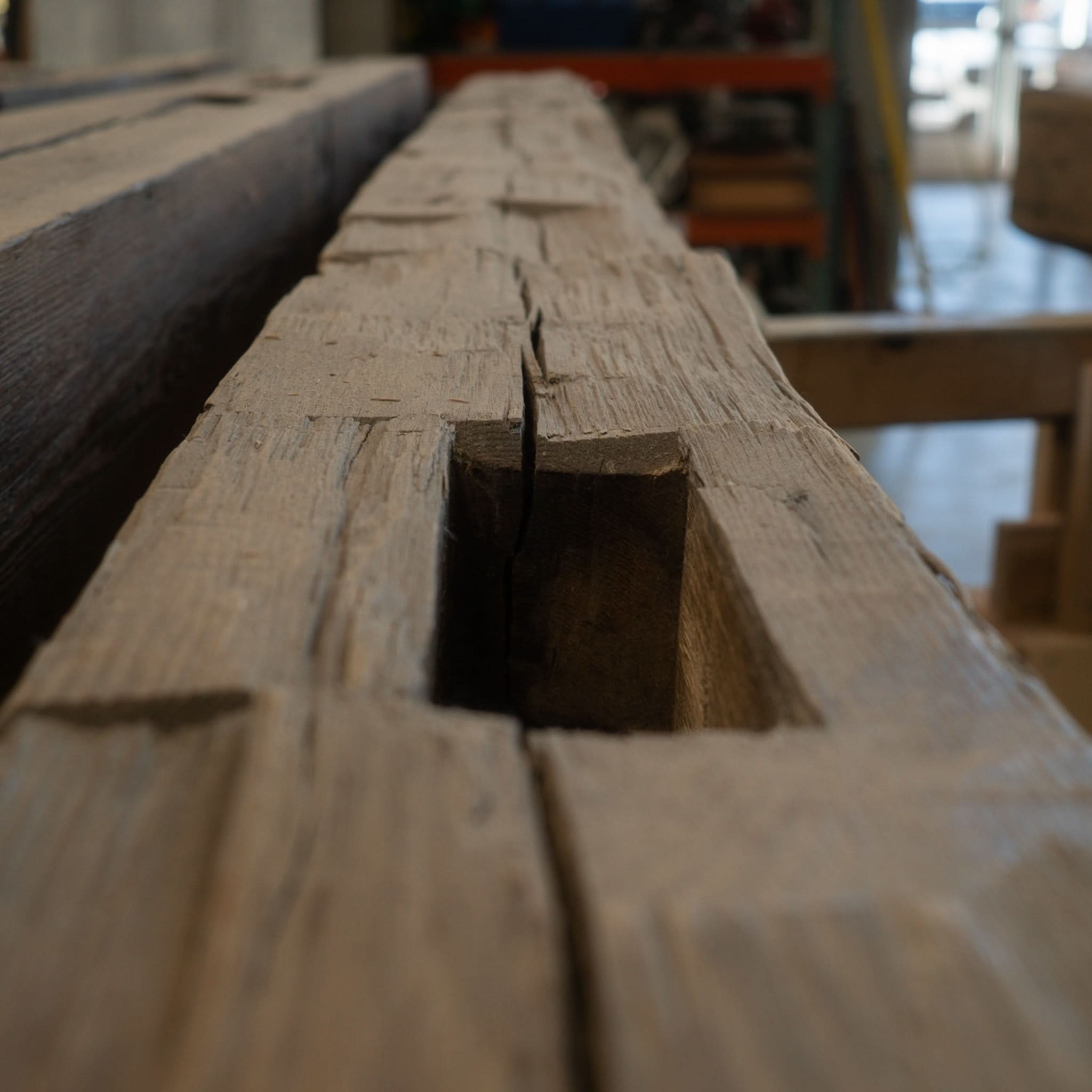 Heritage Series Hand Hewn Fireplace Mantel G