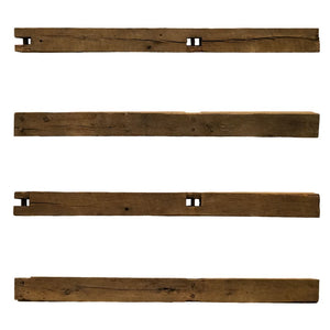 Heritage Series Circle Sawn Reclaimed Wood Fireplace Mantel A