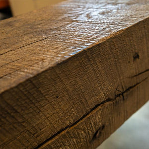 Heritage Series Circle Sawn Reclaimed Wood Fireplace Mantel A