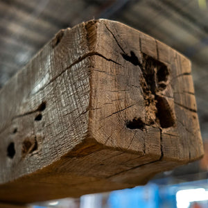 Heritage Series Circle Sawn Reclaimed Wood Fireplace Mantel B