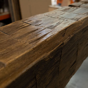 Heritage Series Hand Hewn Fireplace Mantel C