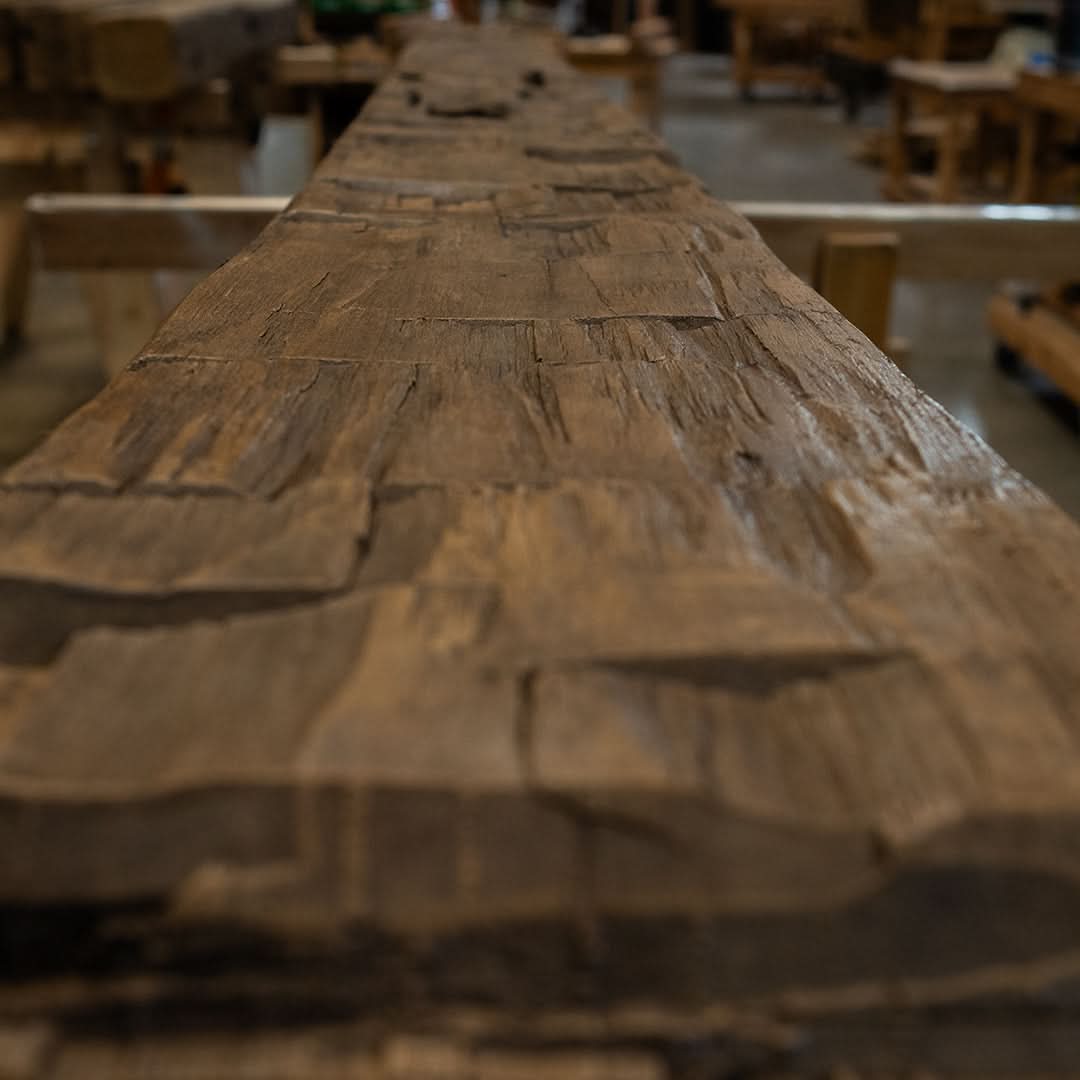 Heritage Series Hand Hewn Fireplace Mantel C