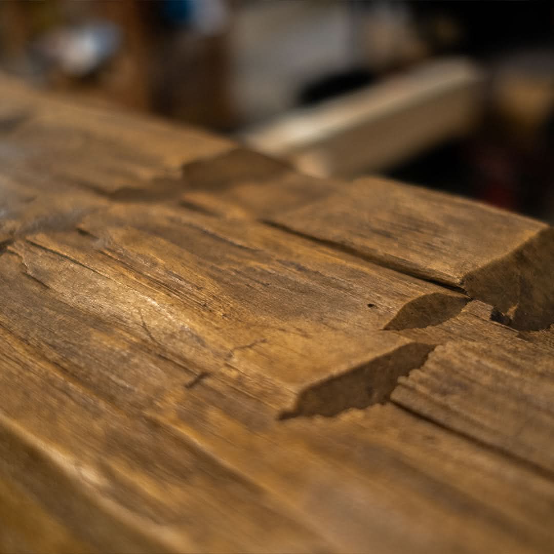 Heritage Series Hand Hewn Fireplace Mantel C