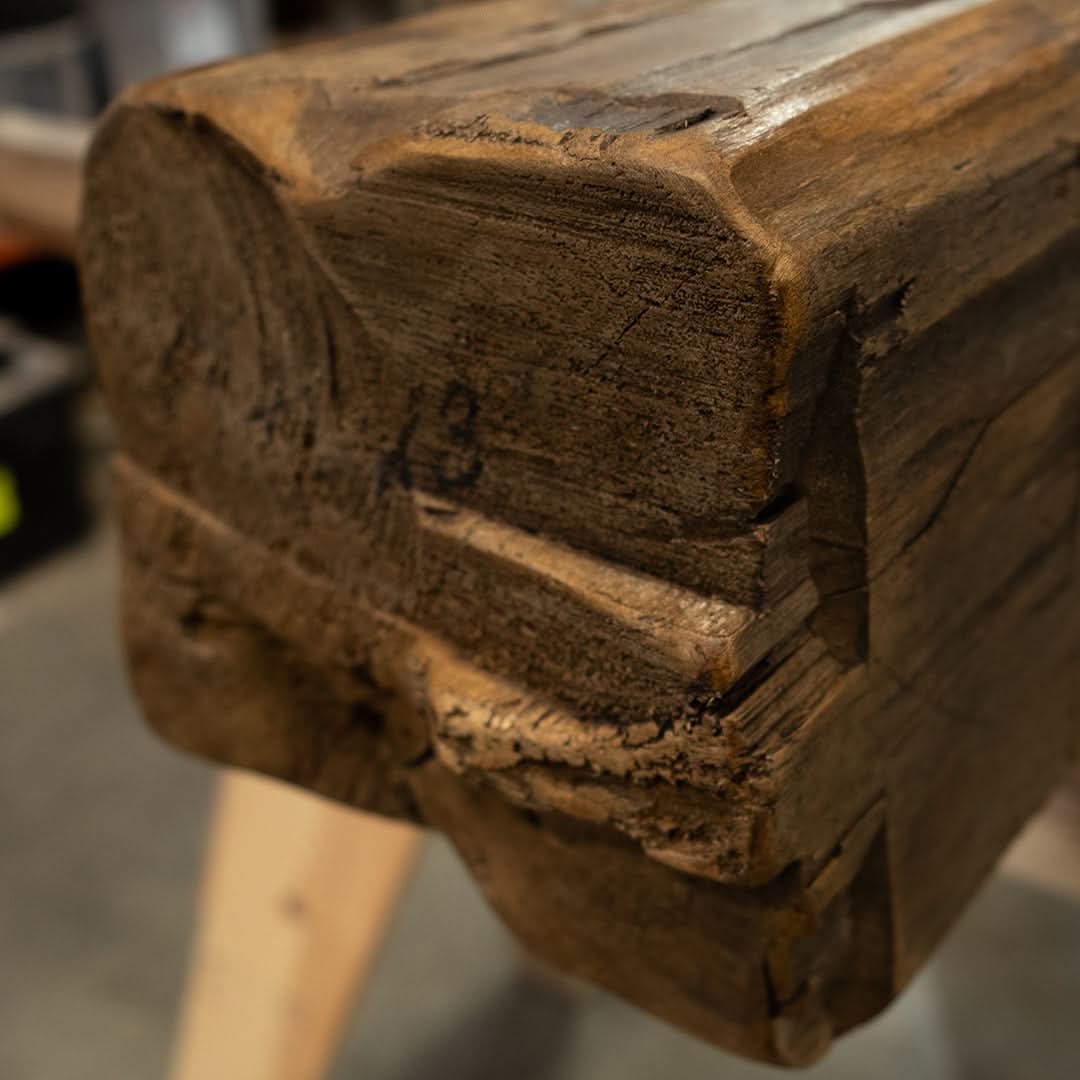 Heritage Series Hand Hewn Fireplace Mantel C