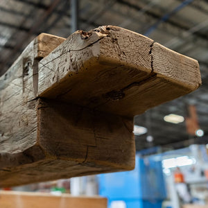 Heritage Series Hand Hewn Fireplace Mantel D