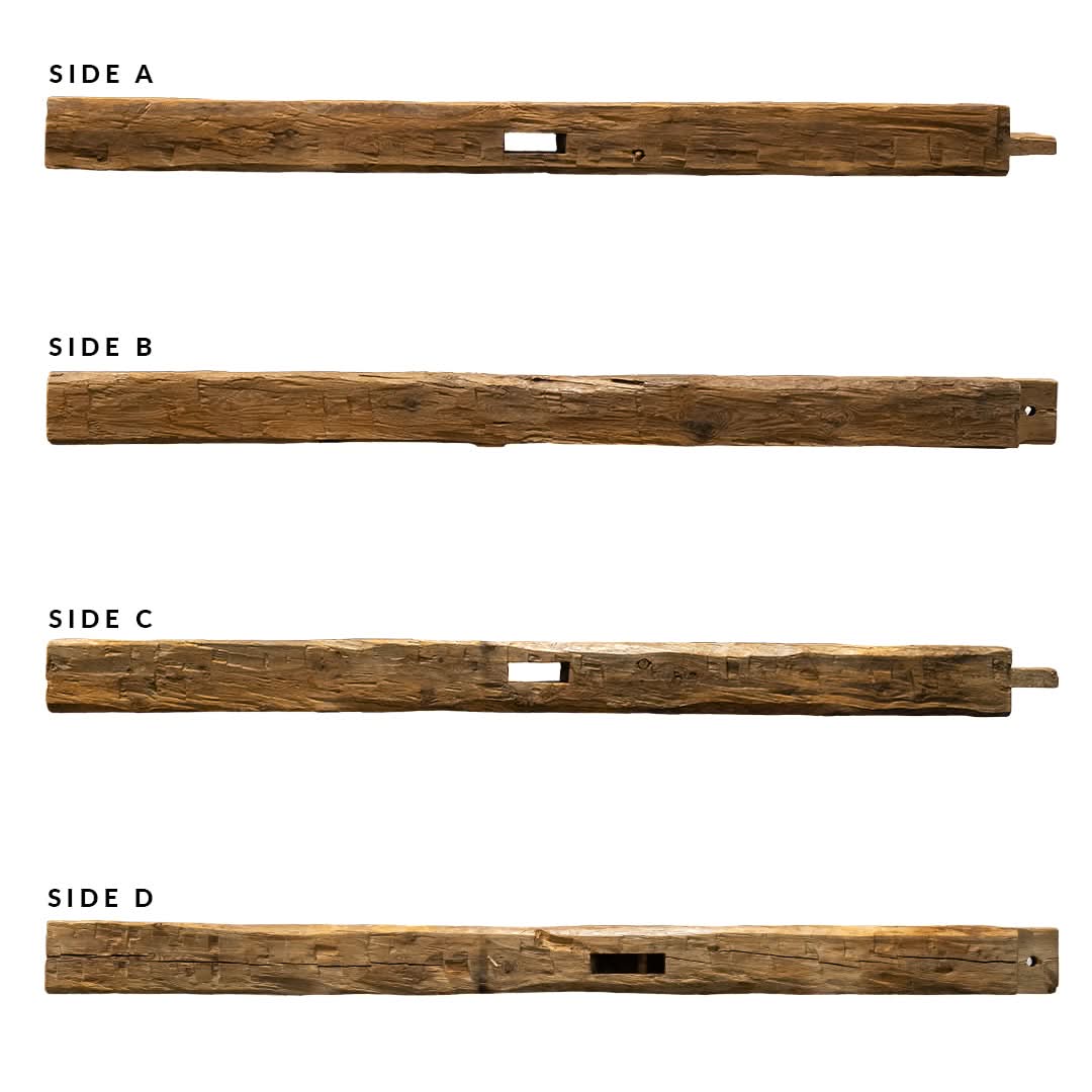 Heritage Series Hand Hewn Fireplace Mantel D