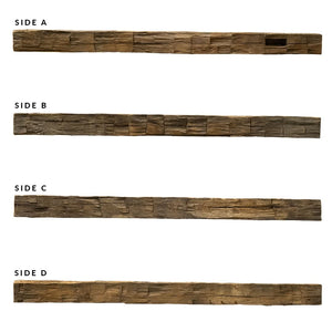Heritage Series Hand Hewn Fireplace Mantel G