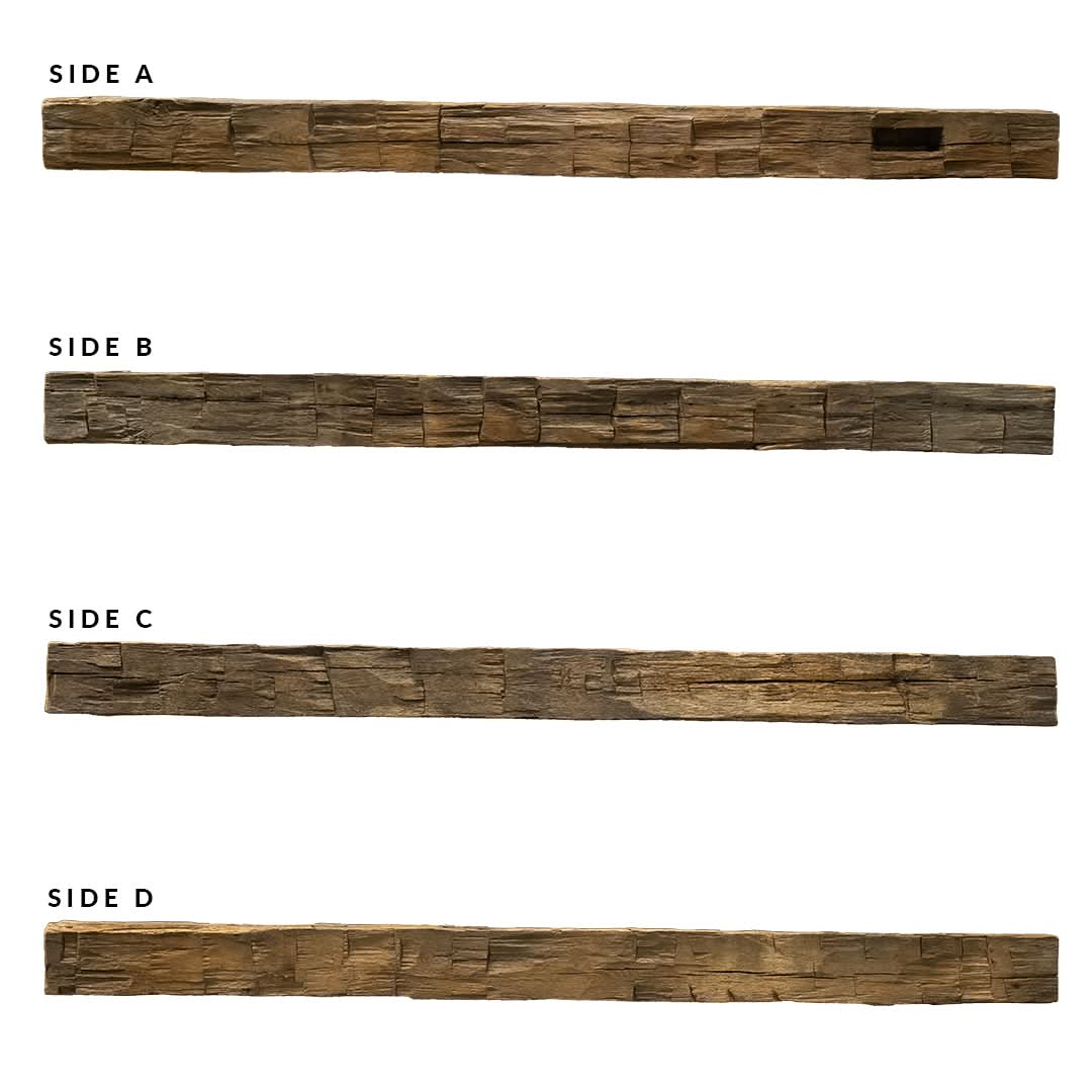 Heritage Series Hand Hewn Fireplace Mantel G