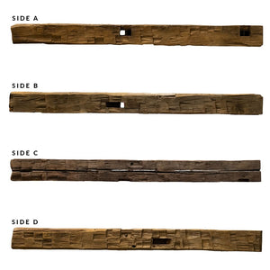 Heritage Series Hand Hewn Fireplace Mantel H