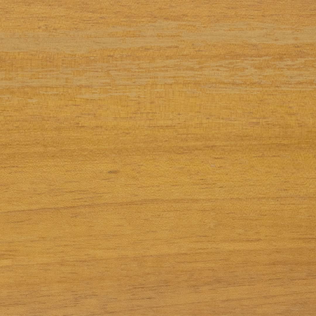 Iroko Wood Finish with clear finish