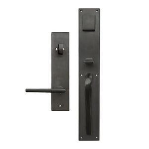 Urban Bronze Front Door Handle 18" with Apollo Lever