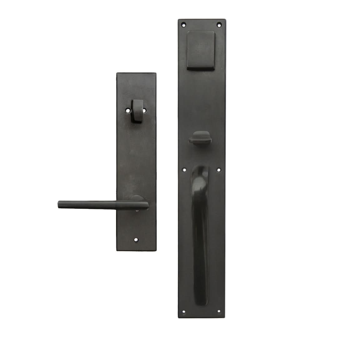 Urban Bronze Front Door Handle 18" with Apollo Lever