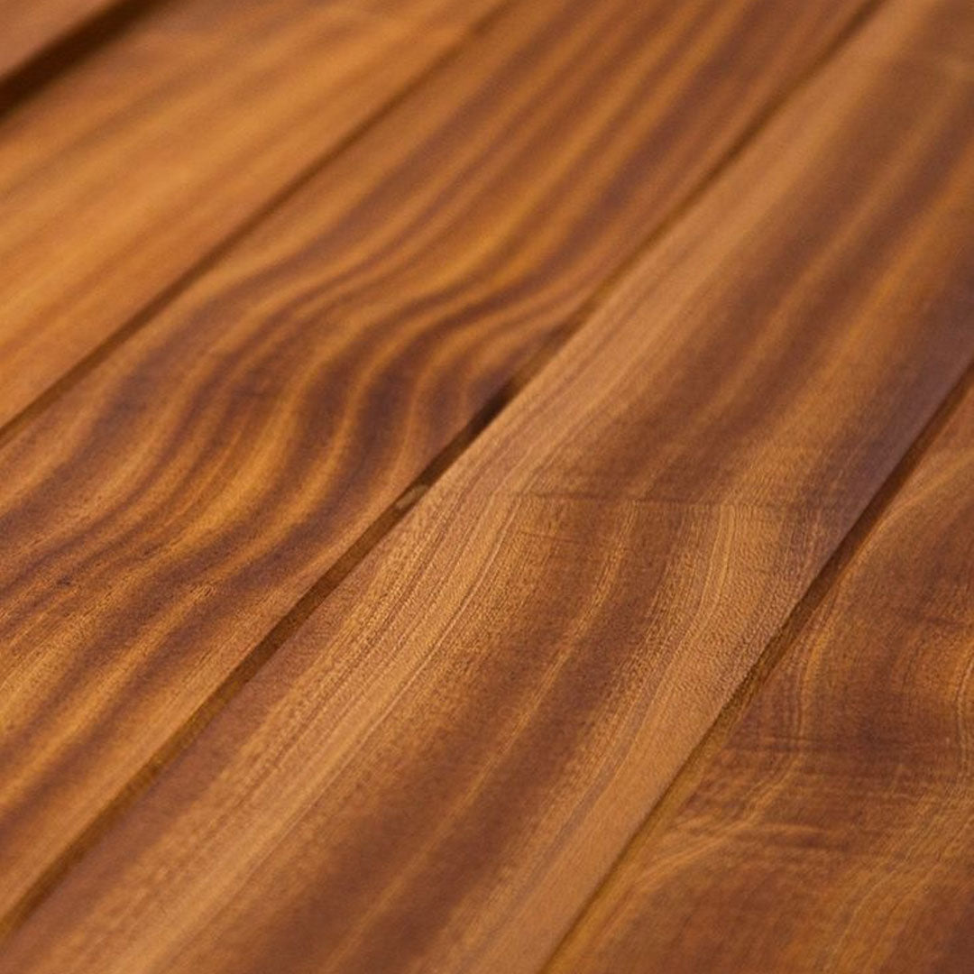 Sapele Mahogany wood close up shot