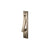 Solid Bronze Edge Pull Pocket Door Handle - Medium White Bronze