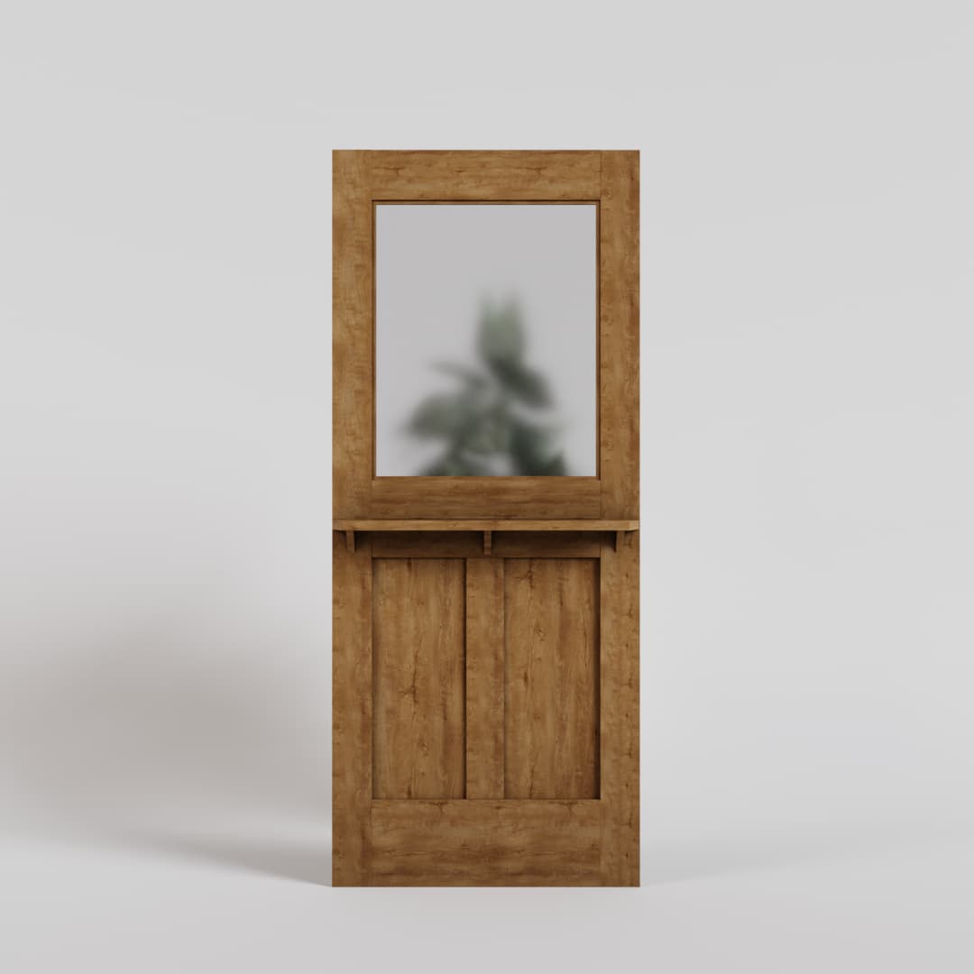Exterior Dutch Door with Privacy Glass