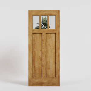 Savona Craftsman Triple Lite Front Door With Window