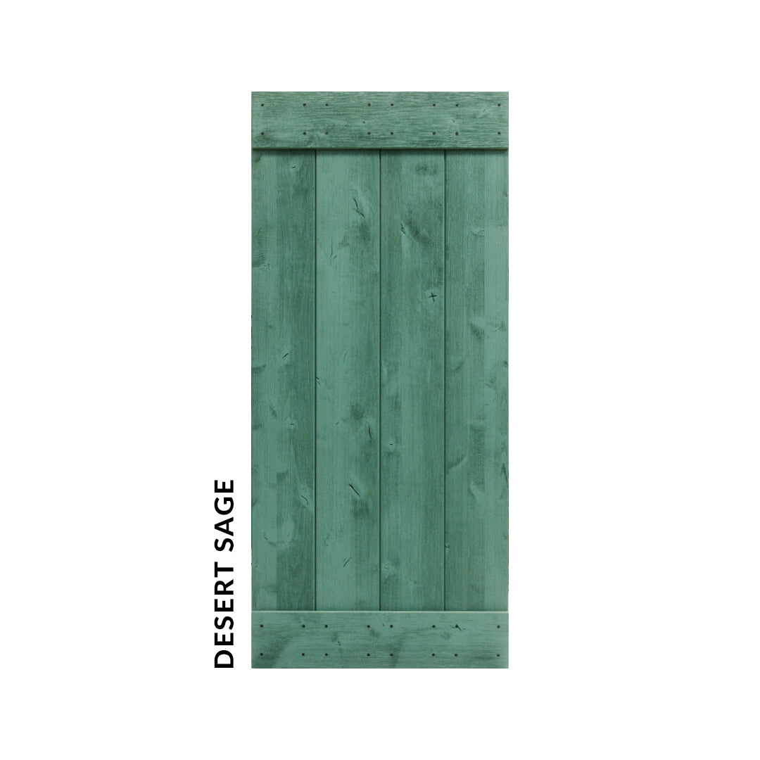 New Weathered wood barn door colors