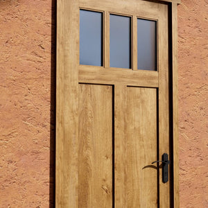 Savona Craftsman Triple Lite Front Door With Window