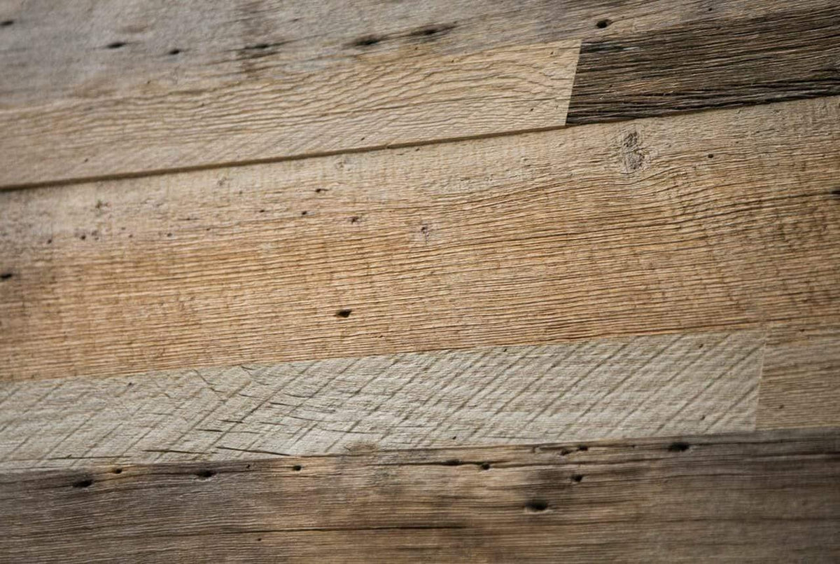Barn Wood Reclaimed Wood Wall - Sliding Barn Door Hardware by RealCraft