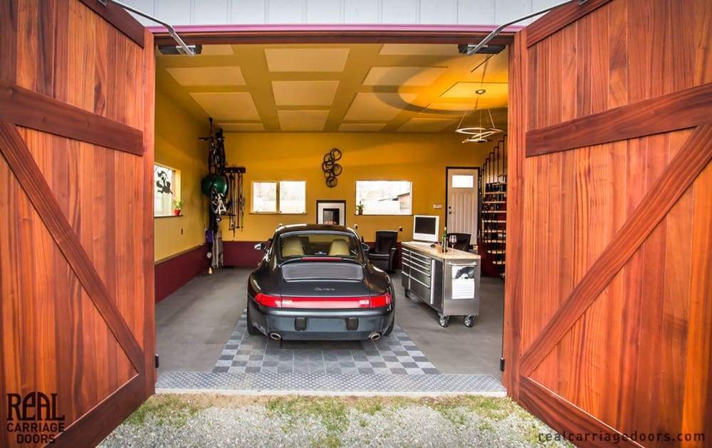 Franklin Autoswing® Swinging Carriage Garage Door Opener - Sliding Barn Door Hardware by RealCraft