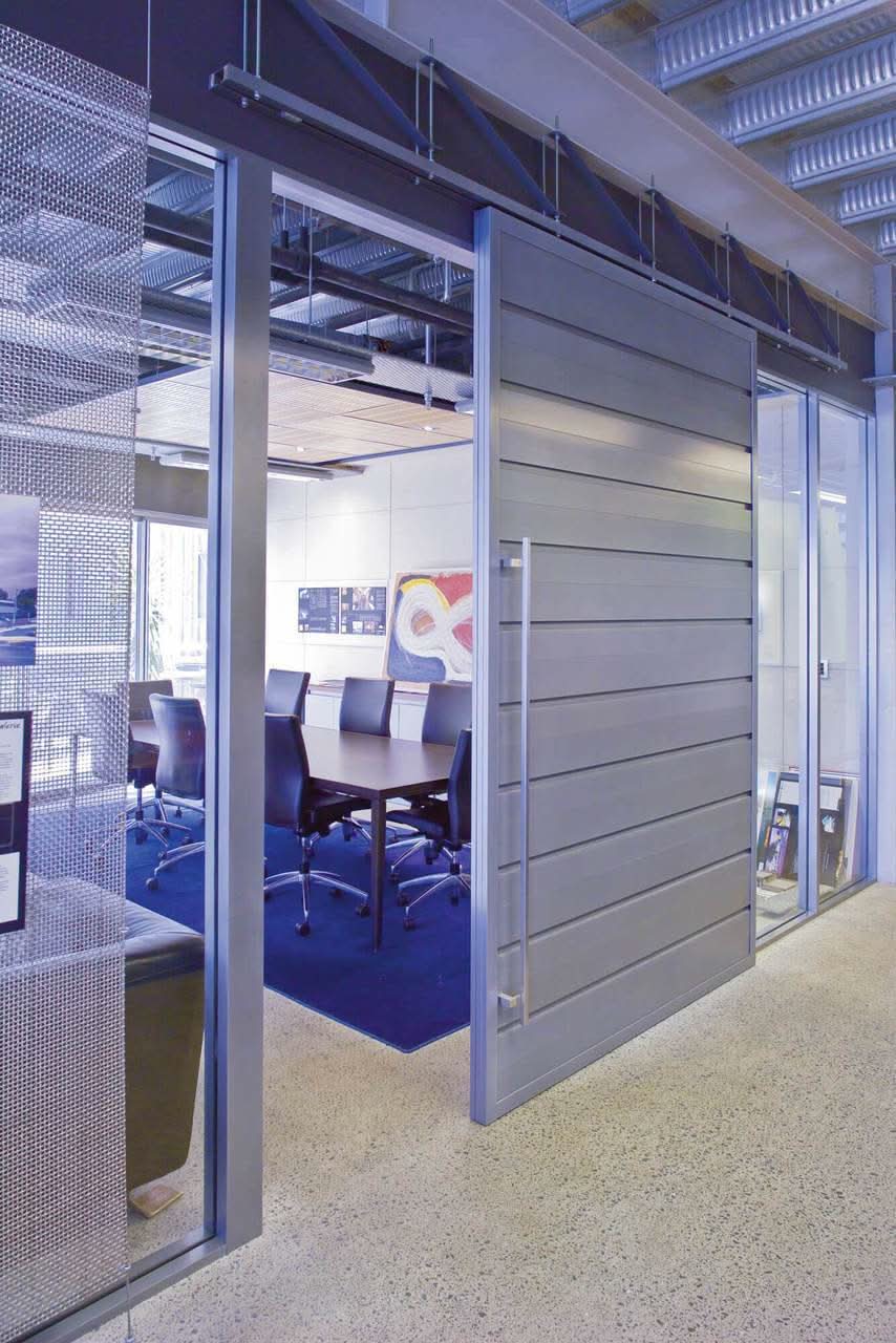 Heavy Duty Interior & Exterior Sliding Door Hardware Kit - Sliding Barn Door Hardware by RealCraft